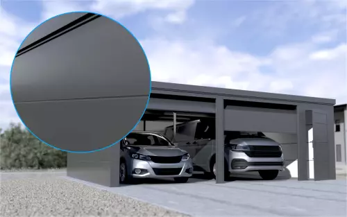 Doppelgarage STARK SUPER 2²´² G [Thermo] mit zusätzlicher Nebeneingangstür
