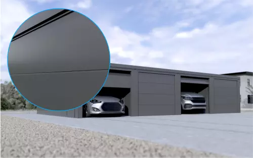 Reihengarage STARK SUPER 1²´² G [Thermo] mit Nebeneingangstür und Fenster