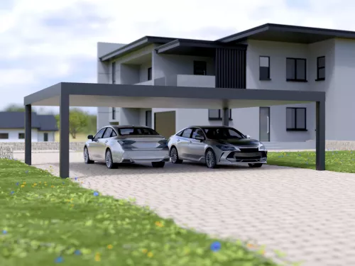 Premium-Design Doppelcarport - STARK