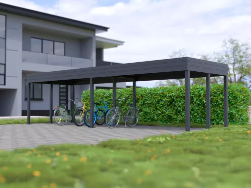 Fahrrad Dreiercarport STUK