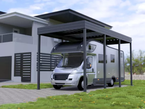 Einzelcarport STUK für Wohnmobil