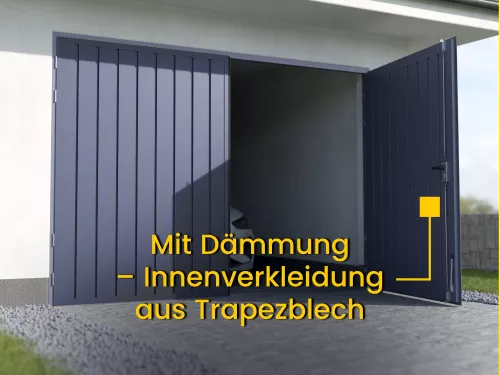 Garagen Stahl Premium Plus Doppelflügeltor STARK